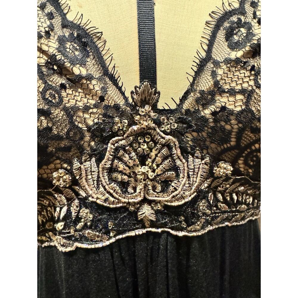 Ann Ferriday Vintage Stock Beaded Embroidered Babydoll Top S/M - Picture 2 of 5